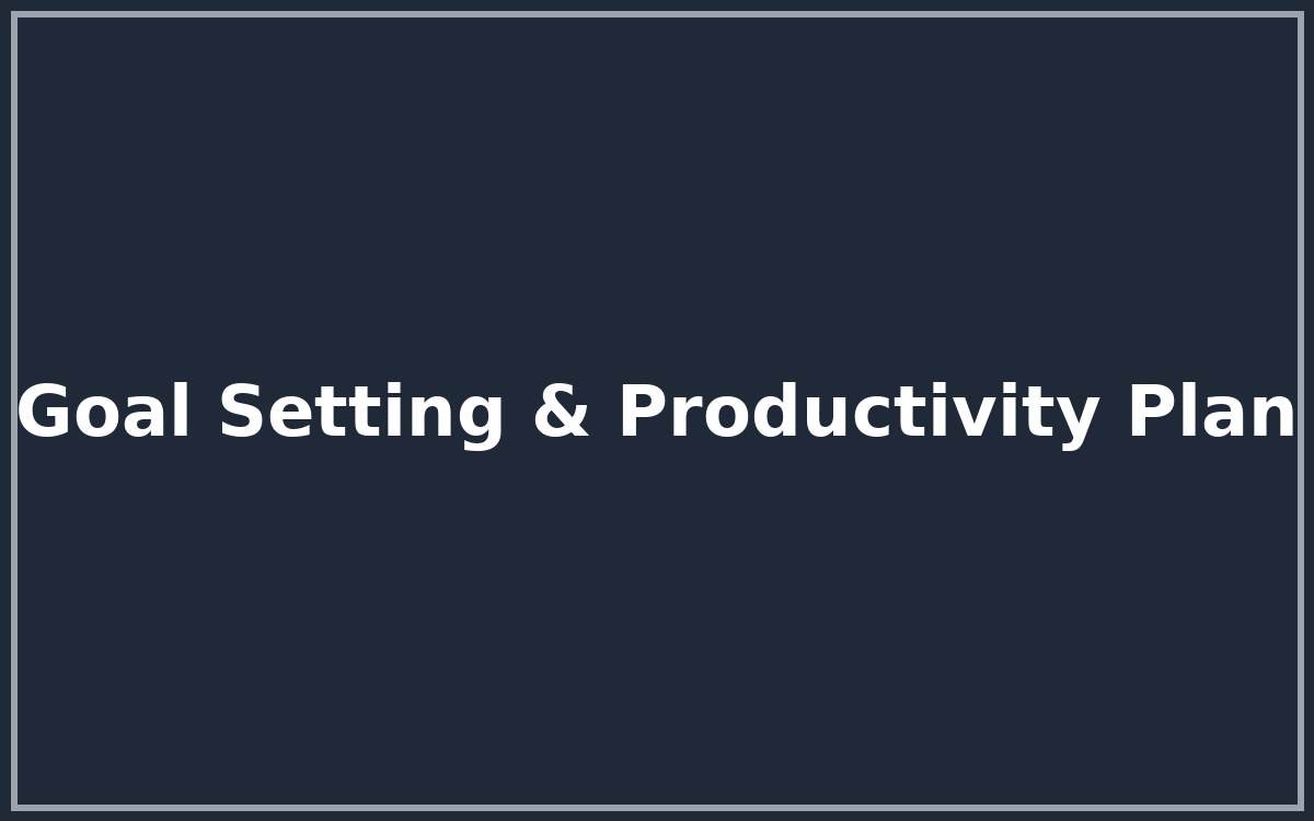 Goal Setting & Productivity Planner — printable PDF, Google Sheets & Excel formats included for easy use — designed for students, teachers, parents and busy professionals